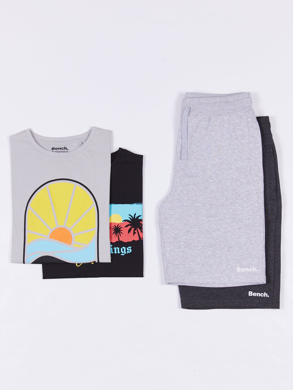 Vetral Graphic T-Shirt & Shorts 4-Pack