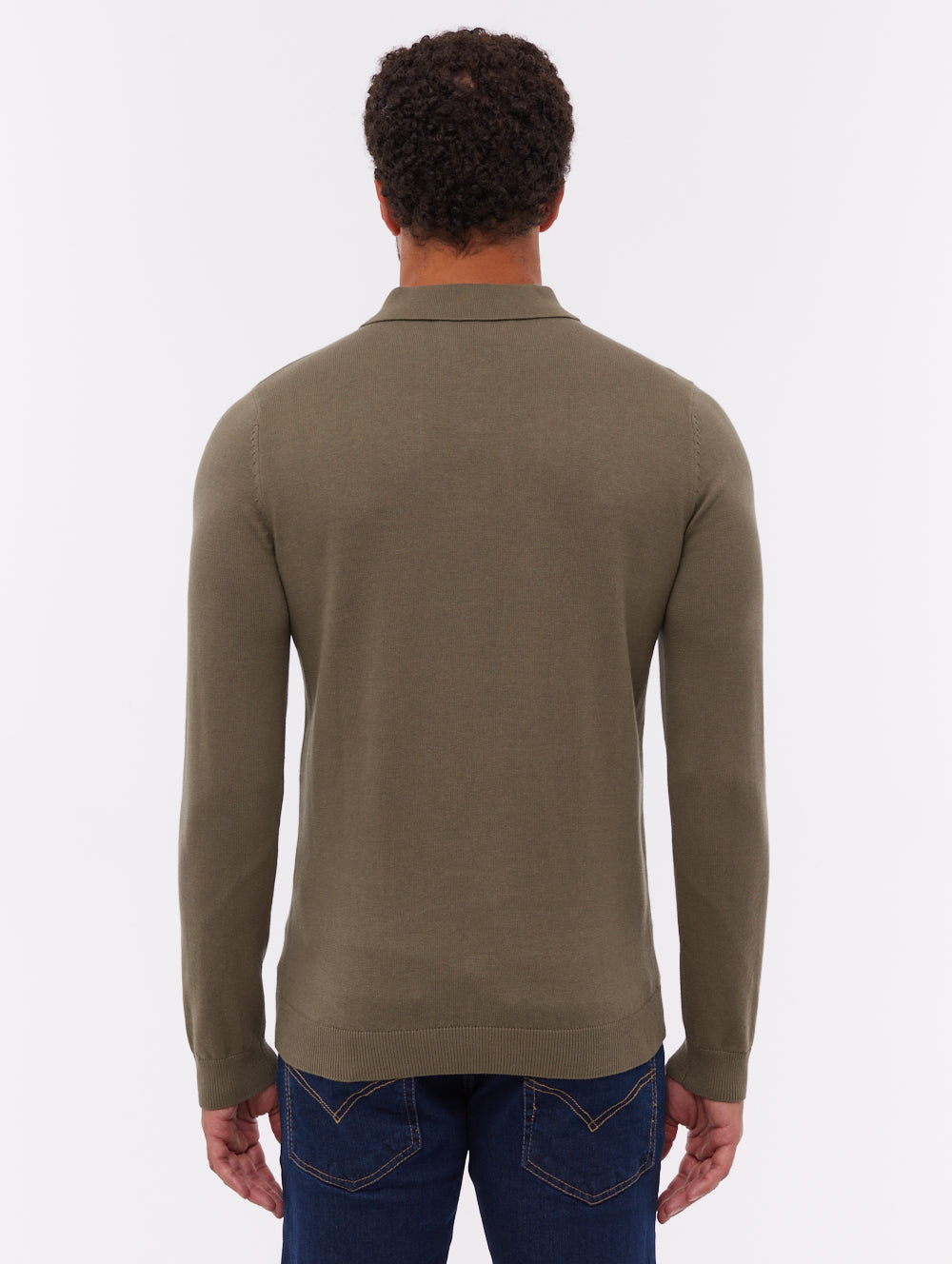 Pollos Long-Sleeve Polo Shirt - Green